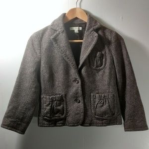 Banana Republic Tweed Dark Brown Women's Blazer
